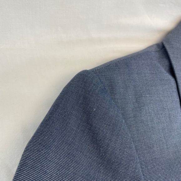 Banana Republic Blazer Blue Textured Women’s Size 2 - Like New - Picture 7 of 12